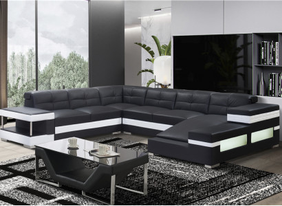 Couchen Sofa Wohnlandschaft U Form Ecksofa Couch Garnitur Polster Big xxl Sofas